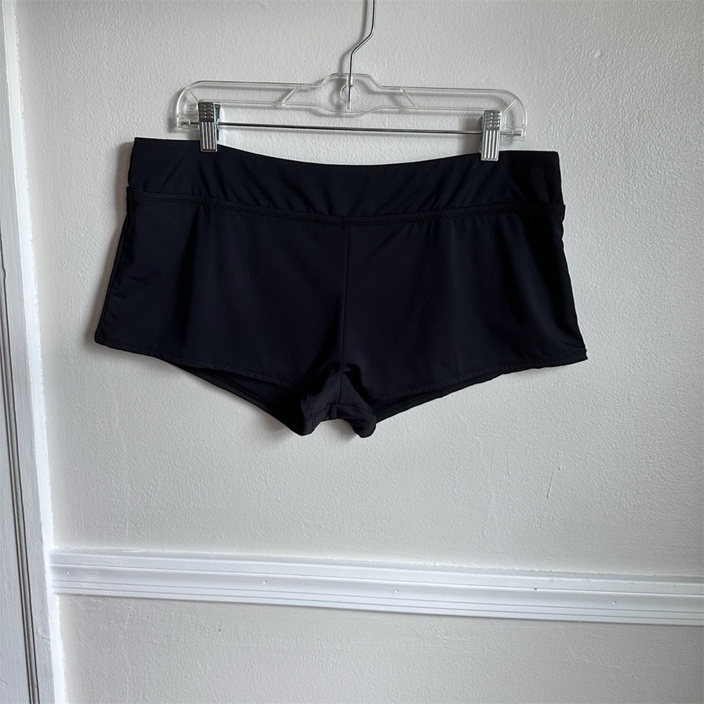 3/$20 💥 Leilani Black Swim Shorts Bottoms Hipster Plus‎ Sz 16 NWT